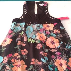 Xhilaration Women' Floral Sleeveless Dress NWT